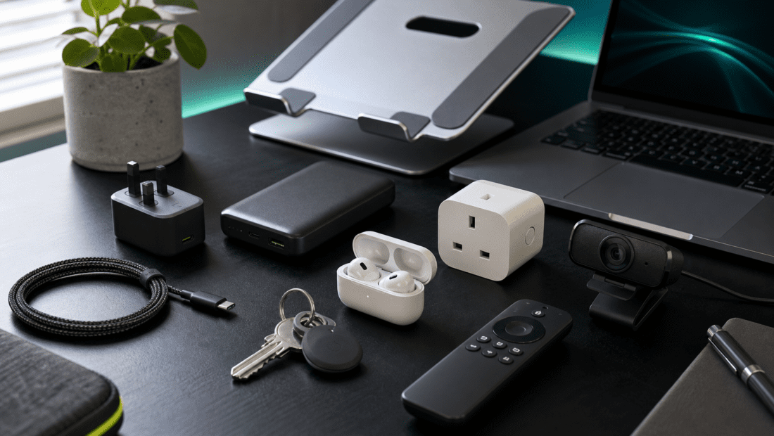 Best budget tech gadgets including charger earbuds tracker and smart plug